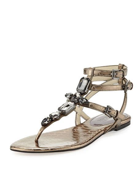 michael kors jayden jewelled suede sandals|Jayden Embellished Leather Sandal .